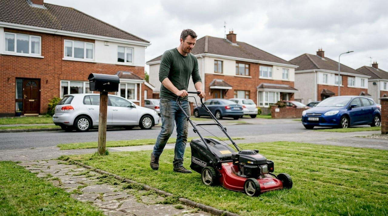 Proper mowing height guide for Dublin lawns: 30-40mm